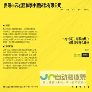 贵阳市云岩区和泰小额贷款有限公司
